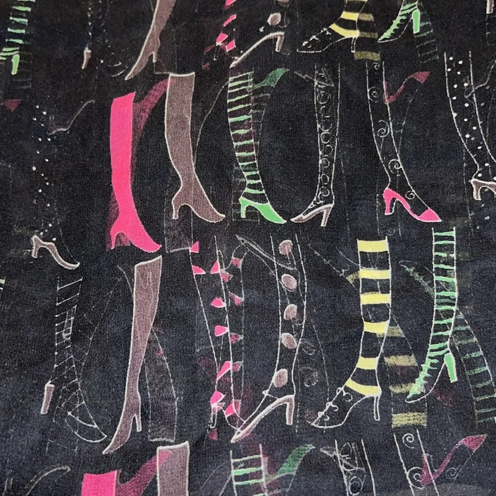 Designer silk scarf wrap boot pattern 96” x 88”